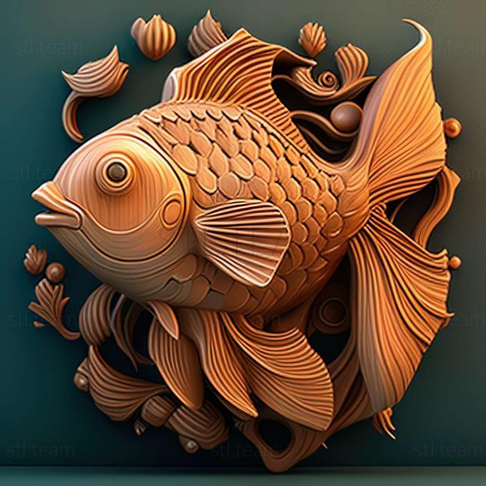 3D model Calico fish (STL)